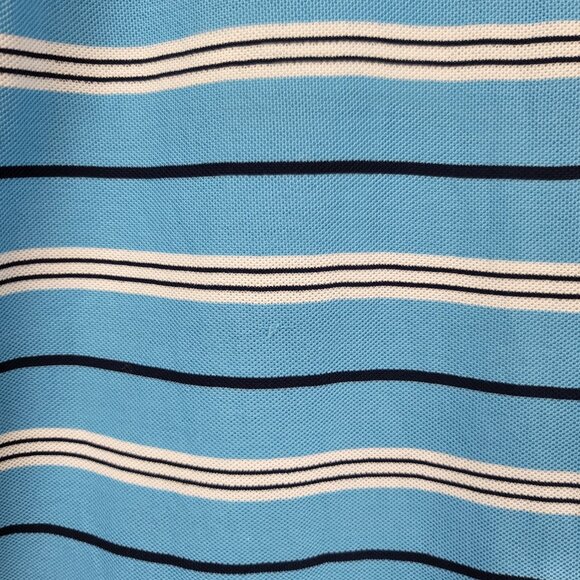 Masters Collections Polo Shirt 60's Two-Ply Pima Cotton Striped Sz L - Picture 16 of 16